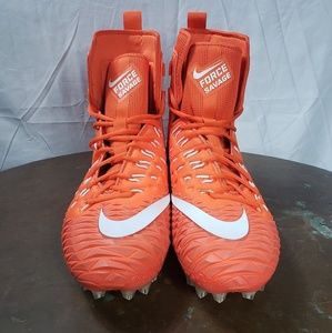 Nike Force Savage, SZ 15, Orange, Football Cleats